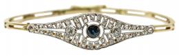152 - PULSERA CON ZAFIROS Y BRILLANTES DE PPS. DEL S.XX