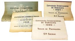 417 - GRAN LOTE DE SELLOS DE LA EXPOSICIÓN INTERNACIONAL DE 1929