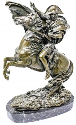 864 - FIGURA EN BRONCE "NAPOLEÓN A CABALLO"
