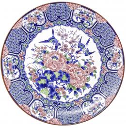 422 - PLATO DE PORCELANA JAPONESA DEL ÚLTIMO CUARTO DEL S.XX