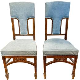 312 - PAREJA DE SILLAS NOUCENTISTES CIRCA 1920