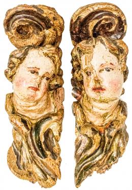 850 - PAREJA DE TALLAS DEL S.XVII