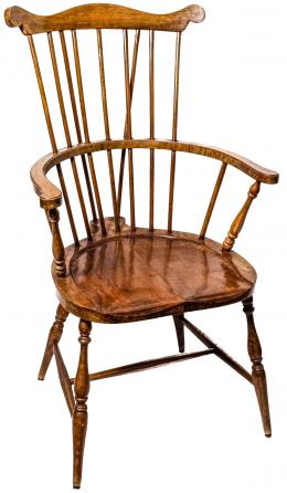 354 - SILLA DE ESTILO WINDSOR DE MEDIADOS DE S. XX