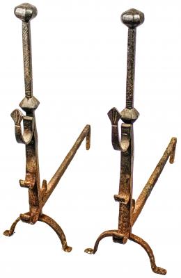 943 - MORILLOS EN HIERRO CIRCA 1800