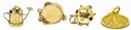 144 - LOTE EN COLGANTES DE ORO