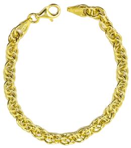 281 - PULSERA EN PLATA DORADA