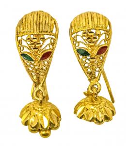 214 - PENDIENTES CON ESMALTES