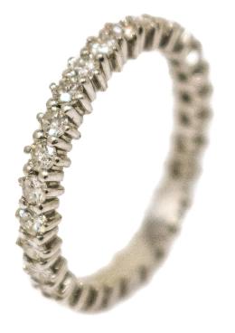 14 - ANILLO ALIANZA CON BRILLANTES
