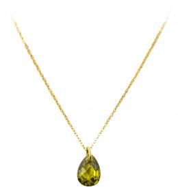 126 - COLGANTE LÁGRIMA CON PERIDOTO