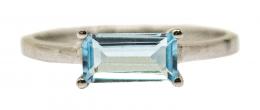 39 - ANILLO CON TOPACIO AZUL