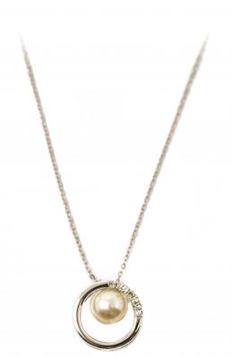 114 - COLGANTE CON PERLA CULTIVADA Y BRILLANTES
