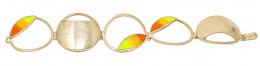 284 - PULSERA EN PLATA Y ESMALTE