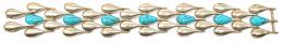 275 - PULSERA DE PLATA Y TURQUESAS