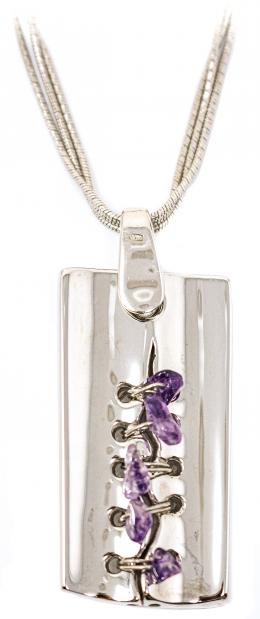 104 - COLGANTE CON CADENA EN PLATA