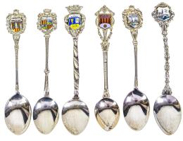 768 - CONJUNTO DE SEIS CUACHARILLAS DE COLECCIÓN EN PLATA