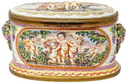 525 - GRAN CAJA EN PORCELANA CAPODIMENTE