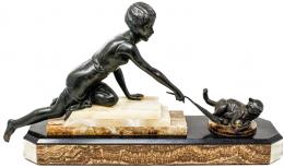 854 - ESCULTURA ART DECÓ FRANCESA CIRCA 1920