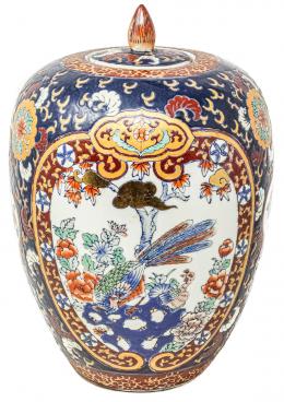 475 - TIBOR DE PORCELANA CHINA DEL ÚLTIMO TERCIO DEL S.XX