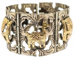 157 - GRAN PULSERA PERUANA DE PLATA