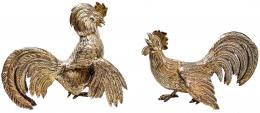 756 - PAREJA DE GALLOS DE LOS AÑOS 60