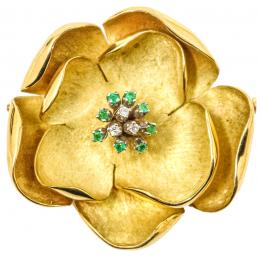 107 - BROCHE FLOR DE LOS AÑOS 60