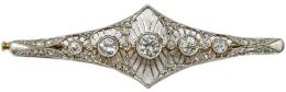 91 - BROCHE CON DIAMANTES DE LOS AÑOS 20