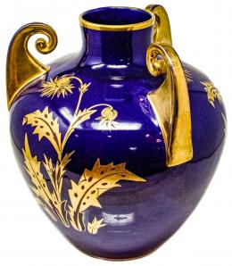 497 - JARRÓN DE PORCELANA ESTILO MODERNISTA