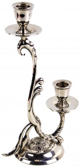 709 - CANDELABRO DE PLATA DE MEDIADOS DEL S.XX