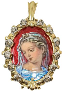 128 - MEDALLA DEVOCIONARIO DE LOS AÑOS 40