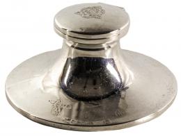 765 - TINTERO EN PLATA DE PRINCIPIOS DEL S.XX