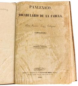 266 - "PANLEXICO, VOCABULARIO DE LA FABULA"
