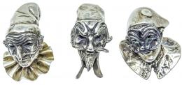767 - TRES PEQUEÑAS FIGURAS DE LA "COMEDIA DEL ARTE"