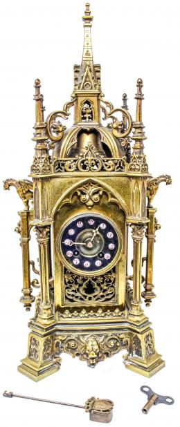 776 - RELOJ DE BRONCE CENTROEUROPEO