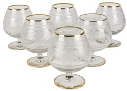 10 - 18 COPAS DE COGNAC AÑOS 60