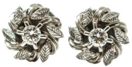 131 - PENDIENTES CON BRILLANTES DE LOS AÑOS 60
