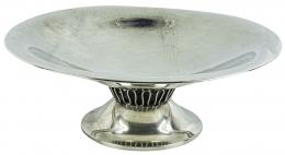 714 - CENTRO DE MESA EN PLATA DE LOS AÑOS 60