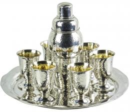 722 - CONJUNTO DE COCTAIL EN PLATA DE MEDIADOS DEL S.XX