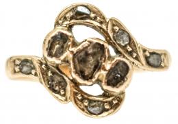 183 - SORTIJA CON DIAMANTES DEL S.XIX