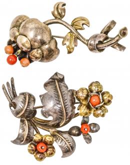 97 - DOS BROCHES DE LOS AÑOS 30-40