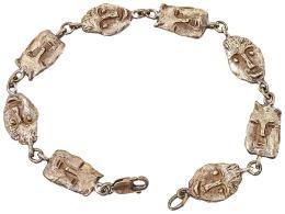 262  -  PULSERA DE PLATA DE INAURES