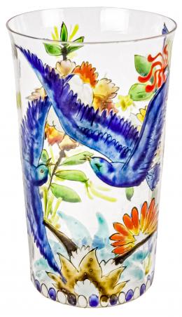 62 - VASO "GOL" EN CRISTAL SOPLADO DE MEDIADOS DEL S. XX