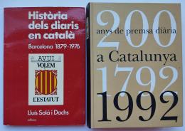 143 - DOS LIBROS SOBRE LA PRENSA EN CATALUNYA.   