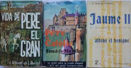 180 - TRES LIBROS BIOGRÁFICOS. HISTORIA DE CATALUNYA.   