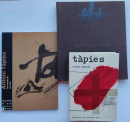 215 - TRES LIBROS SOBRE ANTONI TÀPIES.    