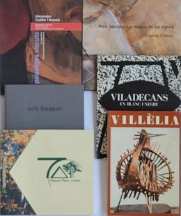 261 - SEIS LIBROS SOBRE ARTISTAS CATALANES.   