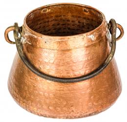 879 - CALDERO EN COBRE DE PRINCIPIOS DE SIGLO XX