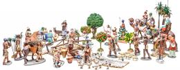 933 - GRAN CONJUNTO DE FIGURAS DE PESEBRE FIRMADAS "DANIEL"