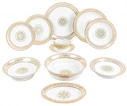 505 - VAJILLA PARA SEIS DE PORCELANA LIMOGES AÑOS 70