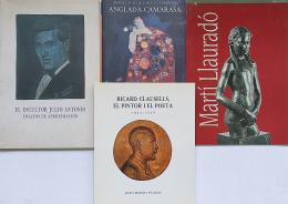 485 - CUATRO LIBROS SOBRE ARTISTAS CATALANES.    