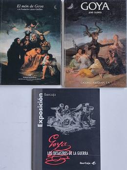386 - TRES LIBROS SOBRE GOYA.    